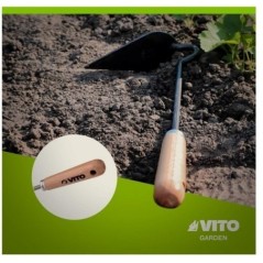 Gartenhacke Holzgriff Edelstahl Handgeschmiedet VITO