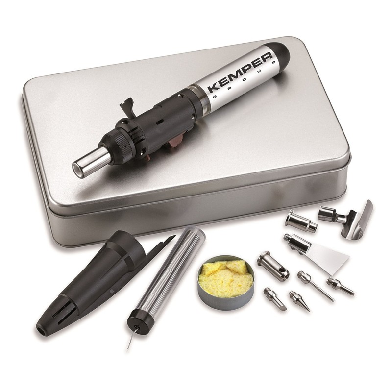 Kit Microsoudure Gaz Rechargeable 1300°C Allumage Piezo KEMPER