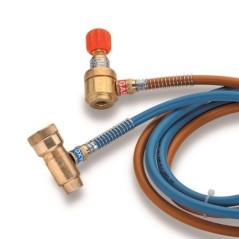 Cannello Bi-Gas Ossigeno Propano Tubi 1.5m Punta Rame