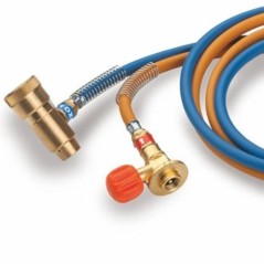 Chalumeau Bi-Gaz Oxygène Propane Tuyaux 1.5m Filetage M10