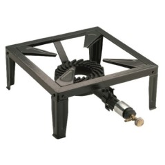 Réchaud gaz fonte 7.5KW 4 pieds réglage flamme KEMPER