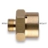 Adaptador para Botella de Oxígeno M12 a M10 Latón 3x2x2cm