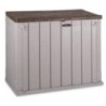 Coffre de jardin extérieur 842L Gris Taupe Polypropylène recyclé ave