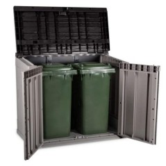 Outdoor Garden Chest 842L Taupe Gray Polypropylene