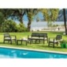4-piece garden set anthracite UV-resistant resin