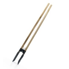 Pelle 2 manches pour trous de poteaux Acier trempé Manche
