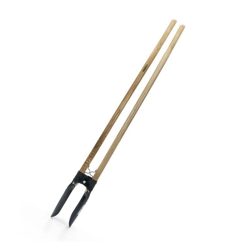Pelle 2 manches pour trous de poteaux Acier trempé Manche