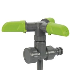 Rotating Sprinkler on Stake 3 Arms Pressure 2-4 Bar Function