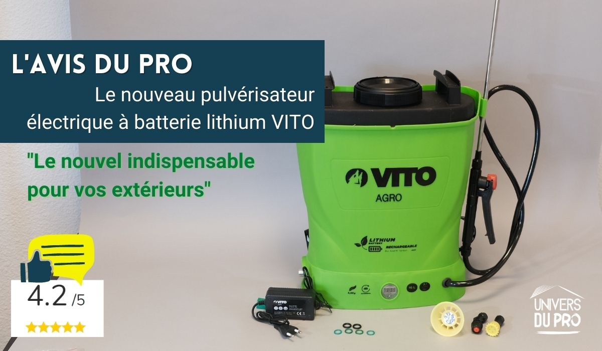 Zoom sur le nouveau pulvérisateur électrique à batterie lithium Vito
