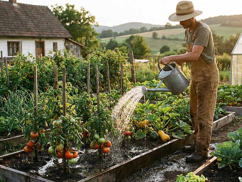 Comment bien gérer l’arrosage de son potager en toutes saisons ?